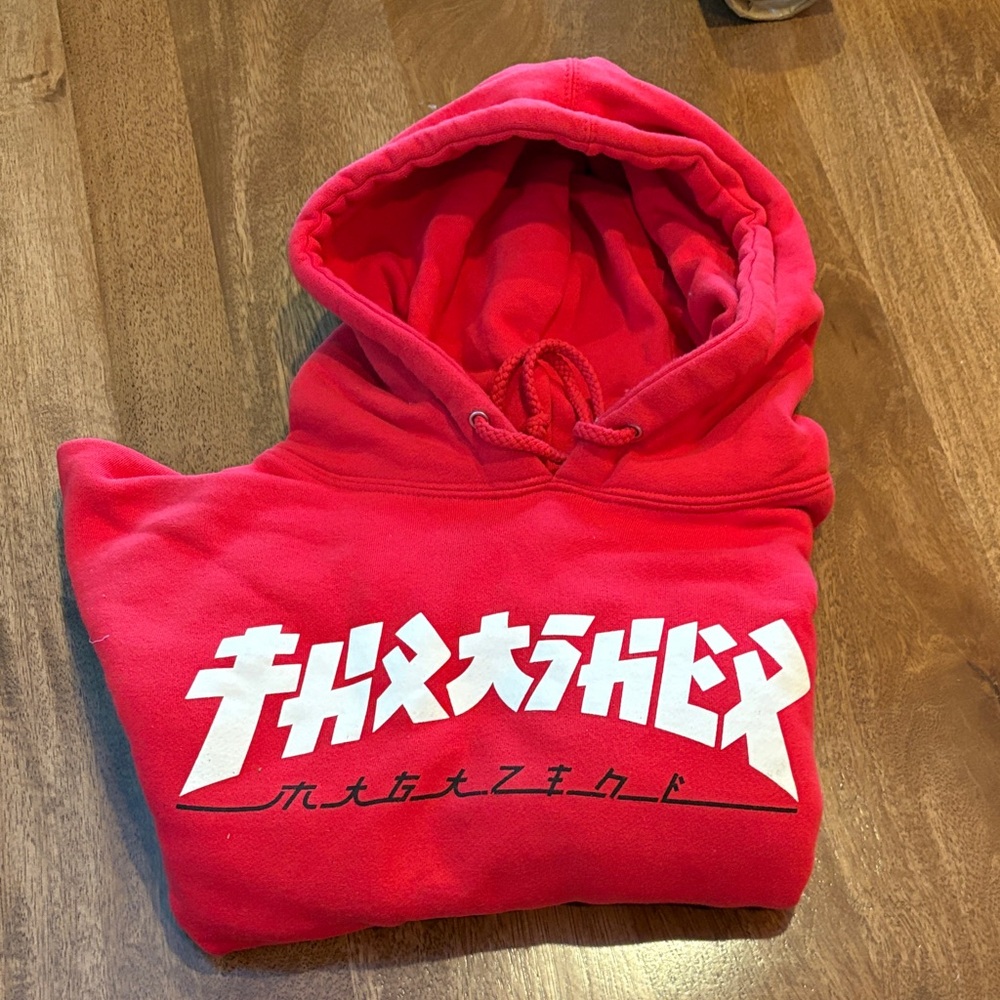 Thrasher Magazine Red Graphic Hoodie Size M